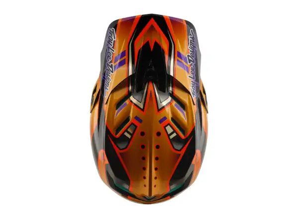 Troy Lee Designs D4 Carbon MIPS přilba Crest Gold