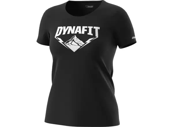 Dynafit Graphic Cotton dámské triko krátký rukáv Black Out/Hardcore