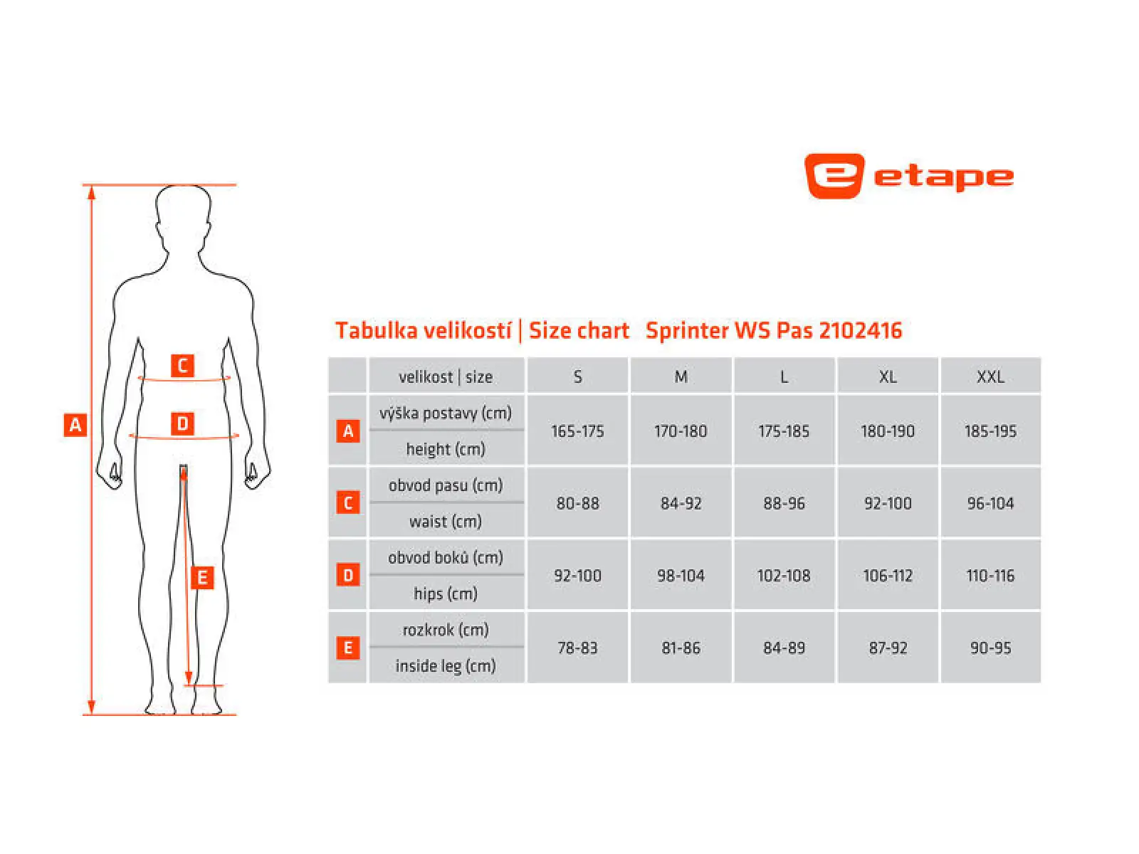 Etape Sprinter 2.0 WS pánské kalhoty černá/žlutá fluo