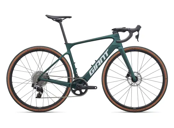 Giant Defy Advanced E+ EL AR silniční elektrokolo Kelp Forest