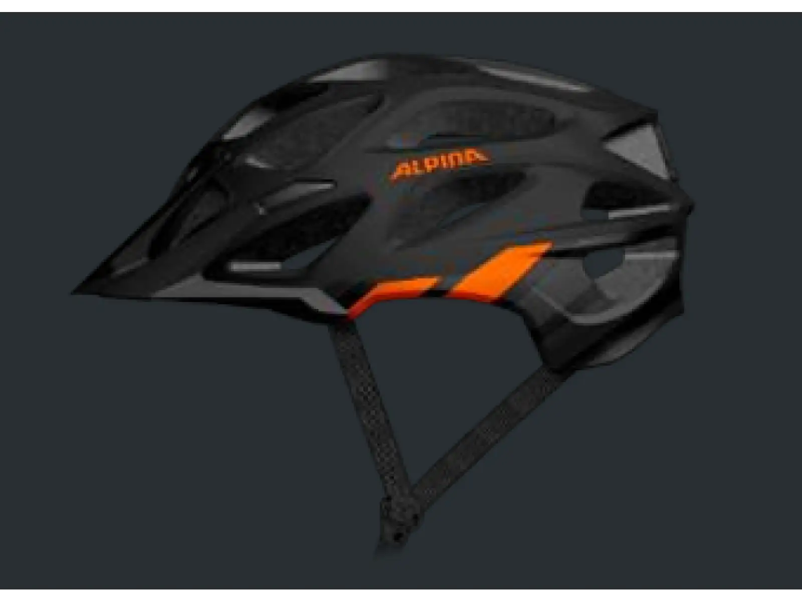 Alpina Thunder 3.0 cyklistická přilba Black Anthracite/Orange Matt