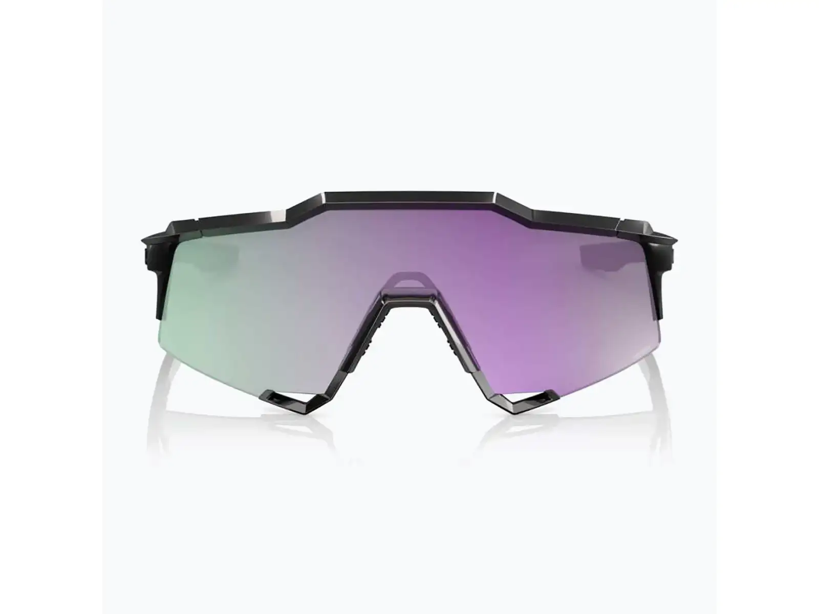 100% Speedcraft sluneční brýle Polished Black/HiPER Polarized Lavender Mirror