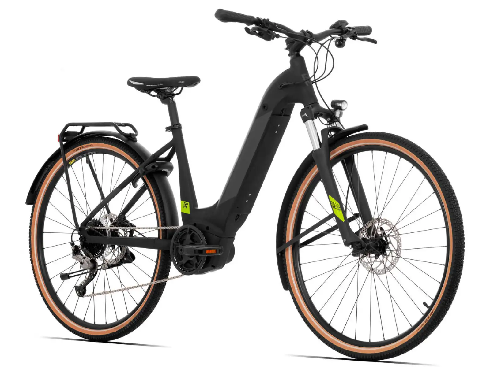 Rock Machine Crossride e500 B Touring krosové elektrokolo Matte Black/Grey