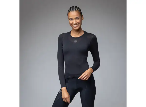 Alé Intimo Merino dámské spodní triko dlouhý rukáv Black