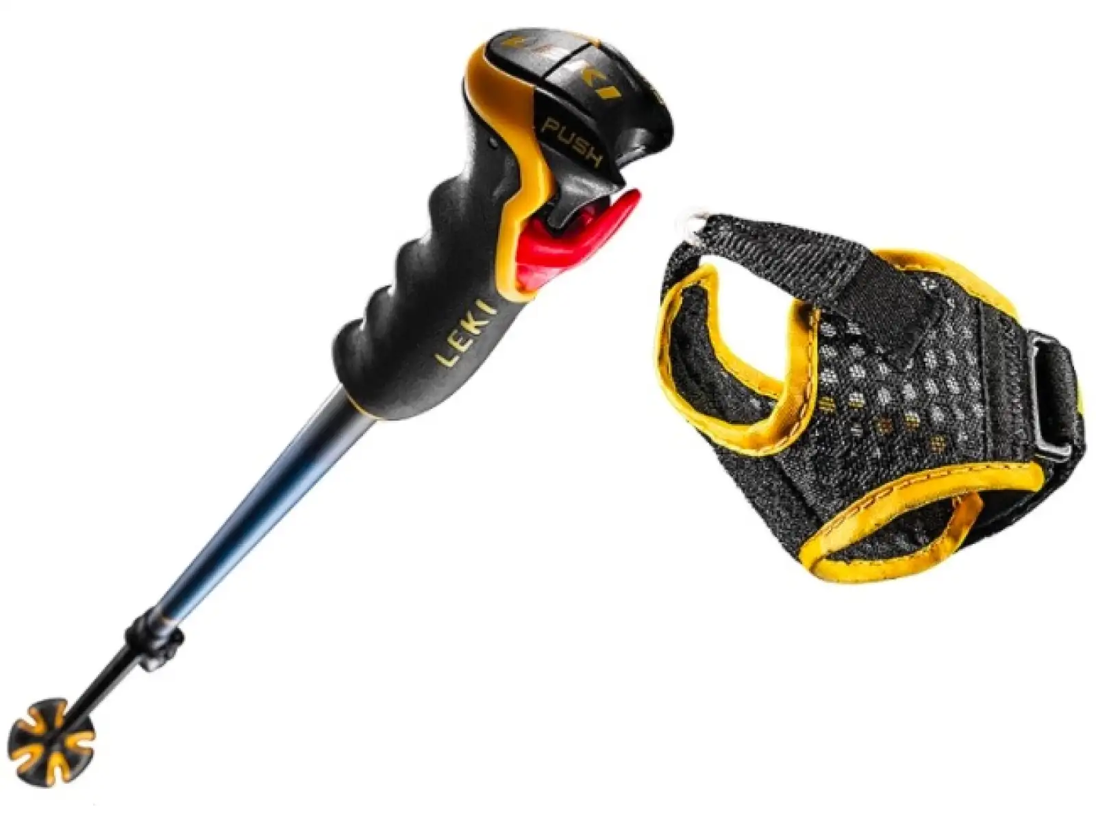 Leki Spitfire Vario 3D sjezdové teleskopické hole Blue/Yellow 110 - 140 cm