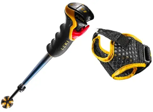Leki Spitfire Vario 3D sjezdové teleskopické hole Blue/Yellow 110 - 140 cm