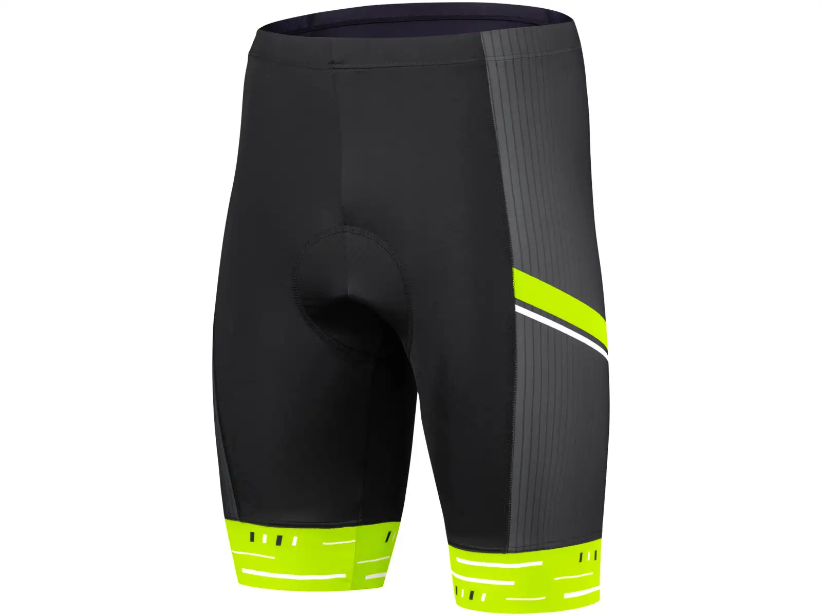 Etape Racing 2.0 pánské kraťasy s vložkou černá/žlutá fluo