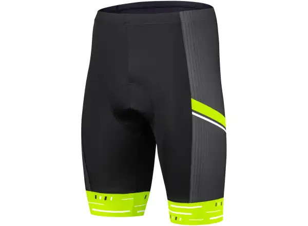 Etape Racing 2.0 pánské kraťasy s vložkou černá/žlutá fluo
