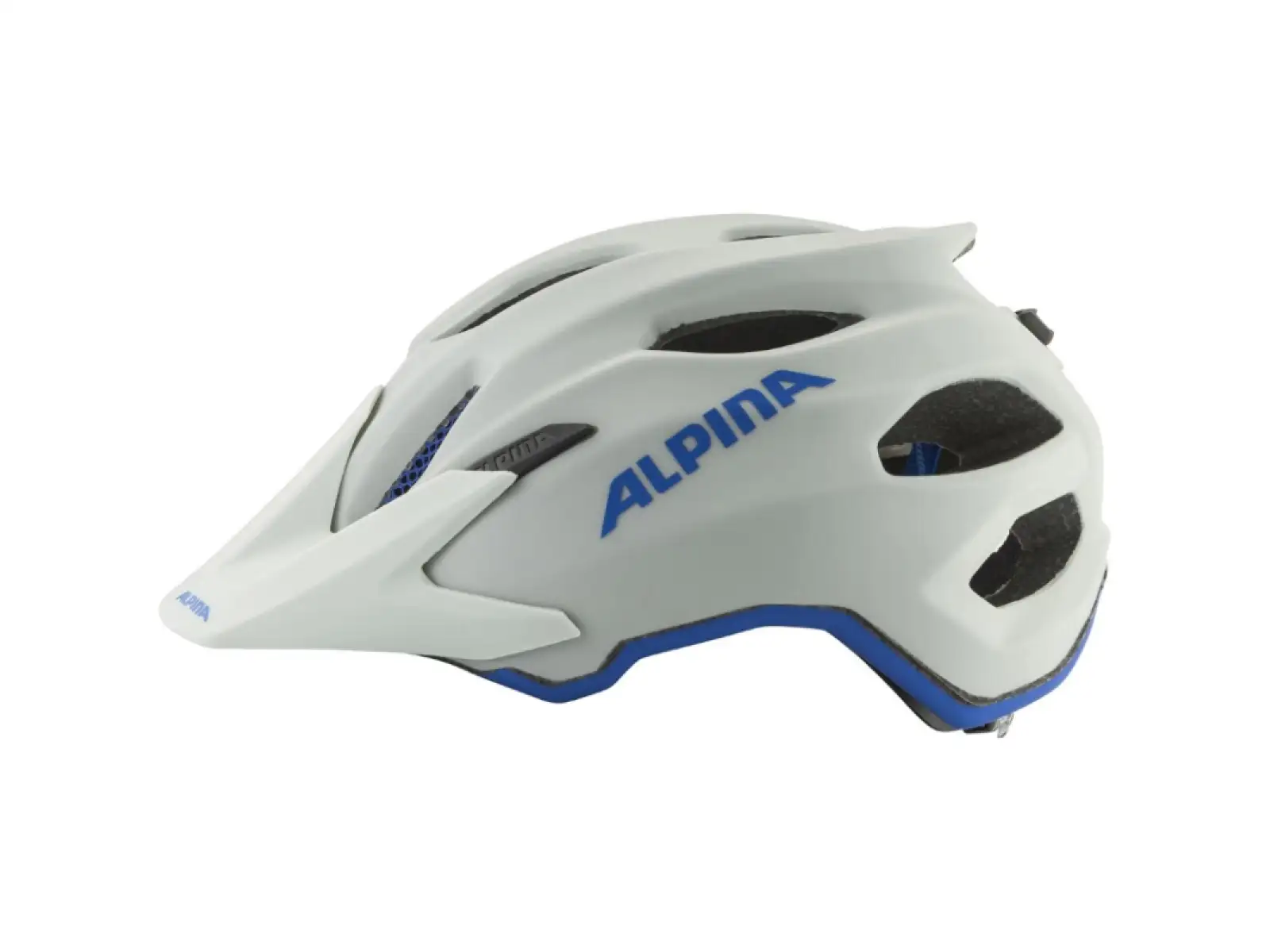 Alpina Carapax JR. cyklistická přilba Smoke/Grey Blue Matt