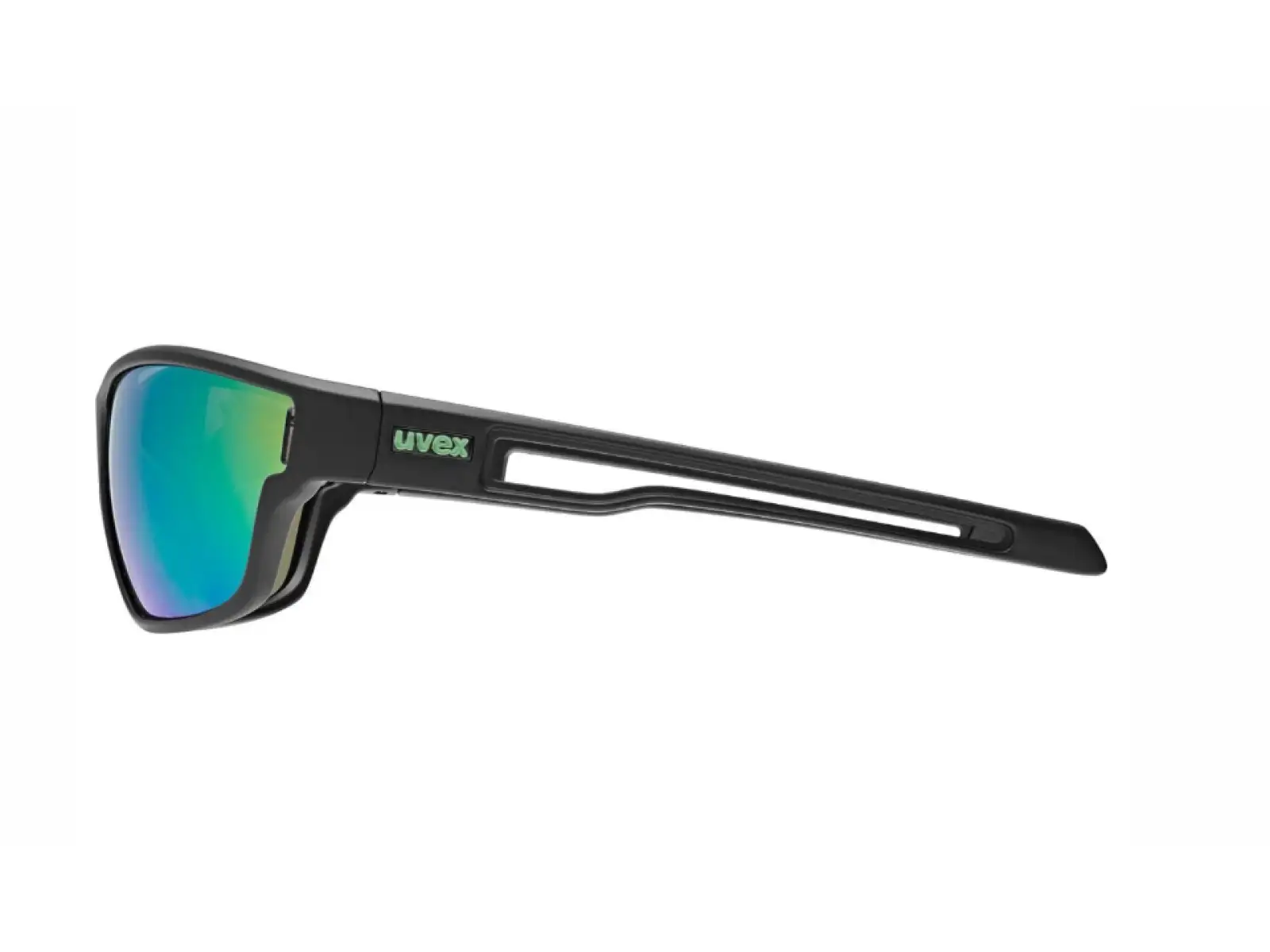 Uvex Sportstyle 806 brýle Black Matt/Mirror Green
