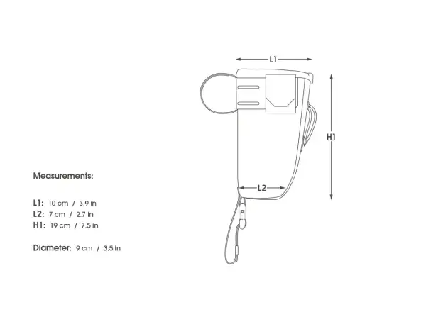 Apidura backcountry food pouch kapsa na řidítka 1,2 l