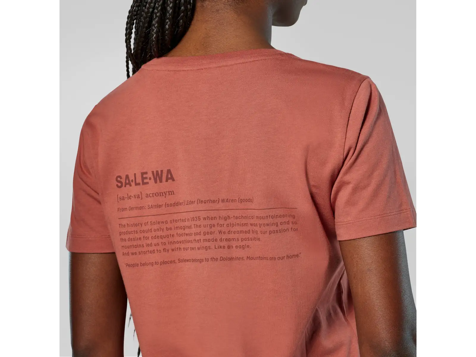 Salewa Eagle Vocab T-shirt dámské triko krátký rukáv Etruscan red