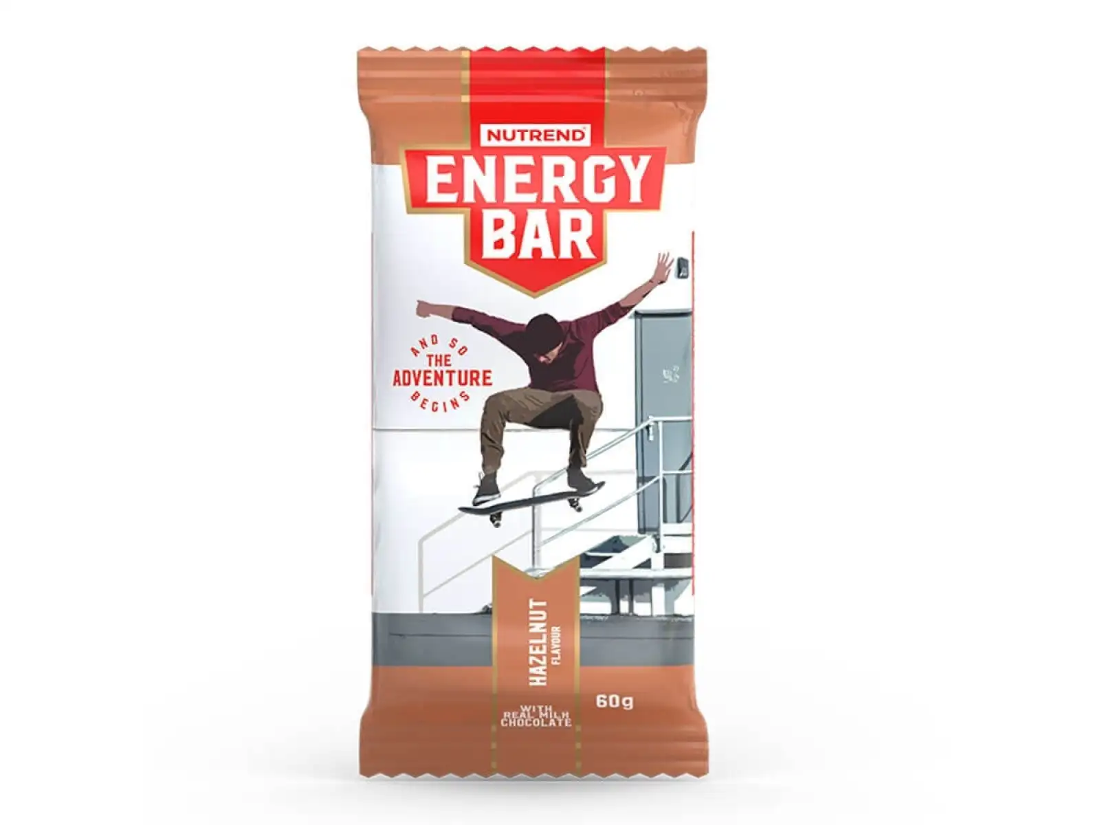 Nutrend ENERGY BAR tyčinka 60 g lískový ořech