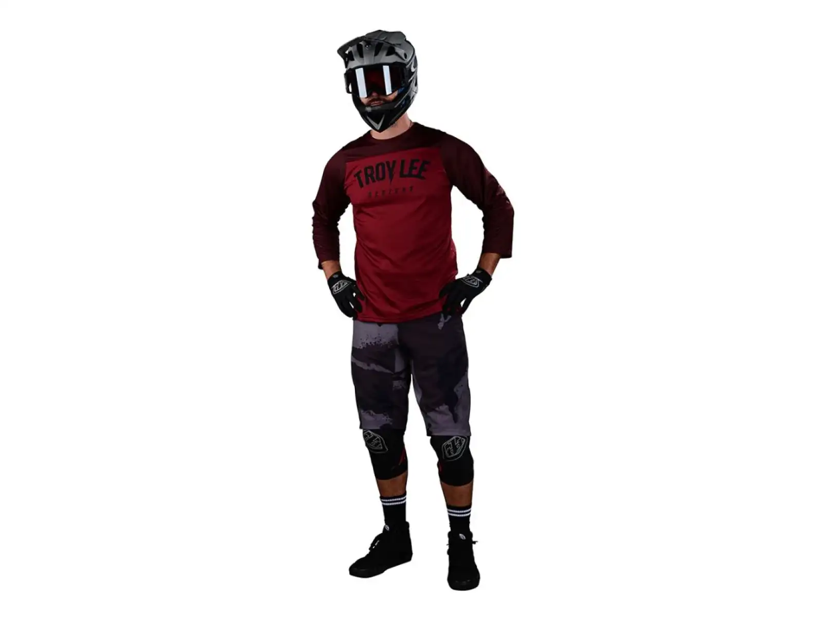 Troy Lee Designs Ruckus pánský dres 3/4 rukáv Camber oxblood