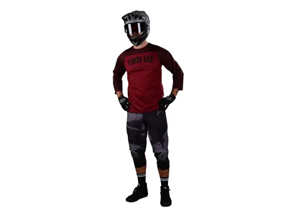 Troy Lee Designs Ruckus pánský dres 3/4 rukáv Camber oxblood