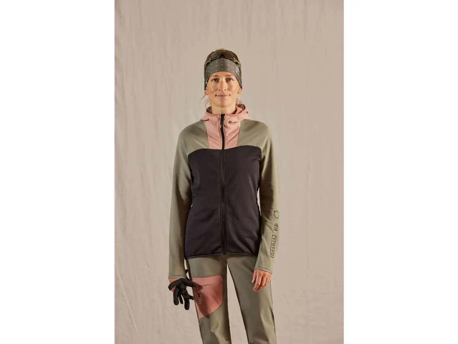 Maloja SunflowerM. dámská sportovní mikina Frosty Green Multi