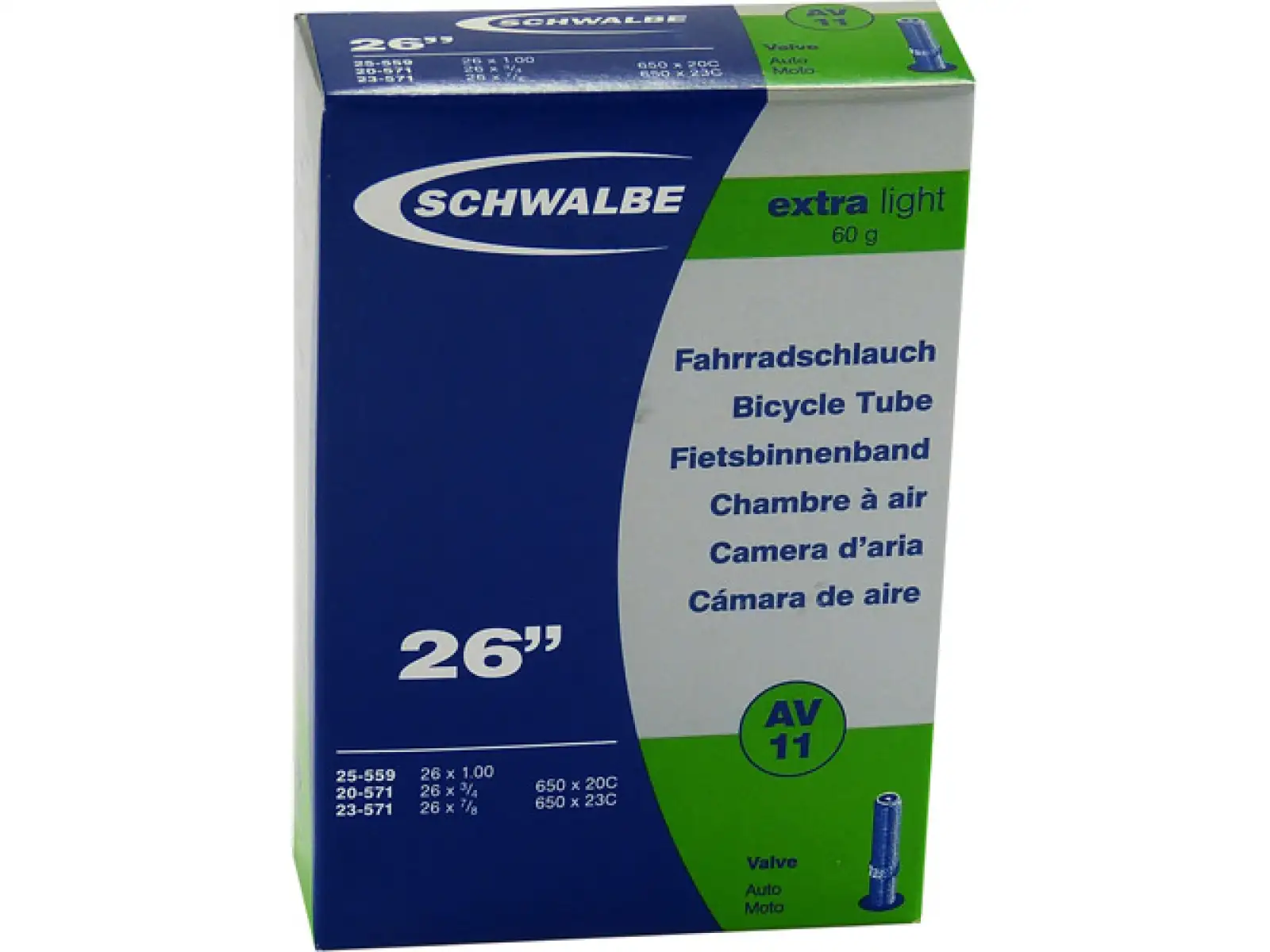 Schwalbe duše MTB Extra Light 26x1,00" (Nr.11)