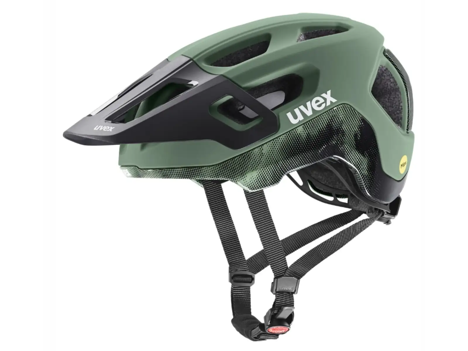 Uvex React MIPS MTB přilba Moss Green/Black Matt