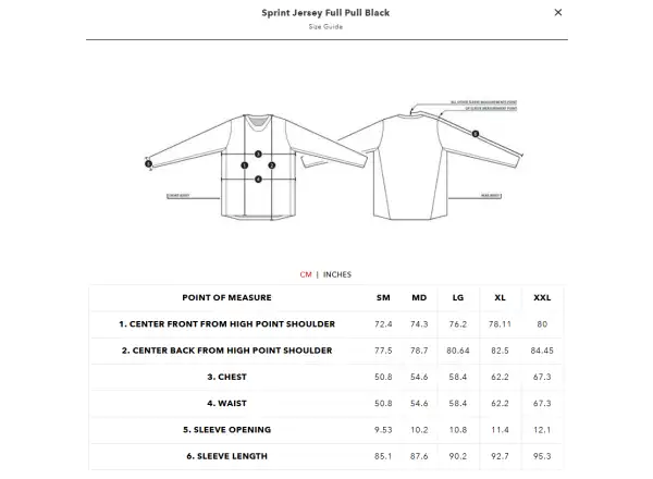Troy Lee Designs Sprint Full Pull pánský dres dlouhý rukáv Black