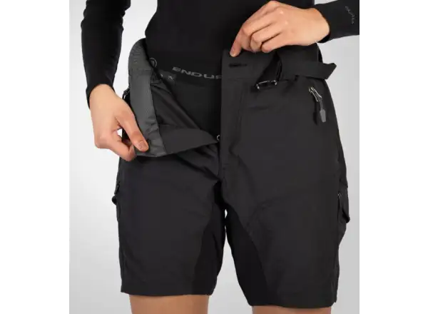 Endura Hummvee dámské kraťasy s vnitřní vložkou Black
