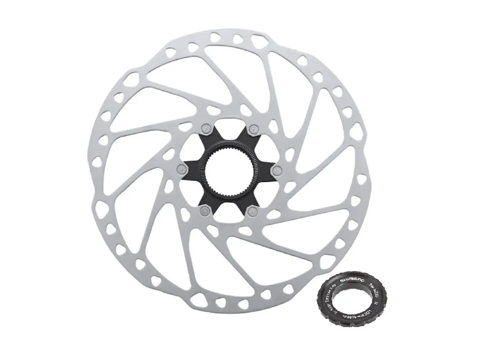 Shimano Deore SM-RT64 CL brzdový kotouč 160mm - venkovní utahování