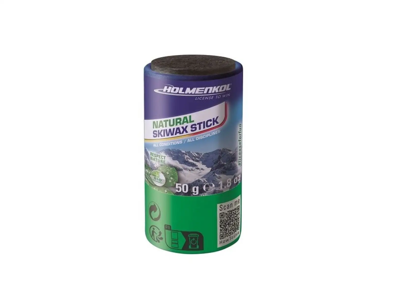 Holmenkol Natural Skiwax Stick skluzný vosk 50 g