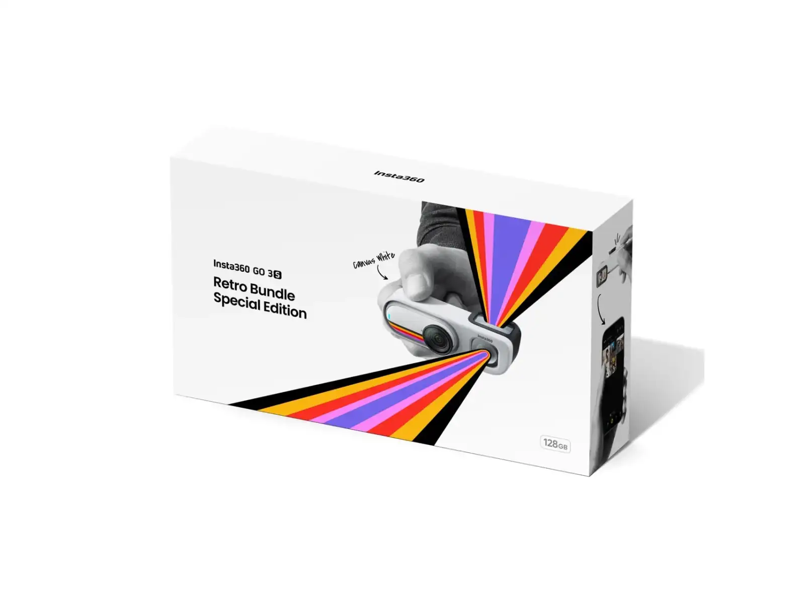Insta360 GO 3S kamera Retro bundle 128 GB speciální edice bílá