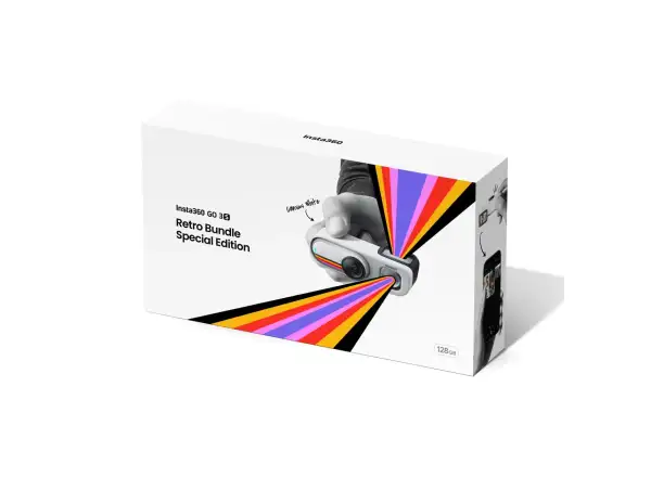 Insta360 GO 3S kamera Retro bundle 128 GB speciální edice bílá