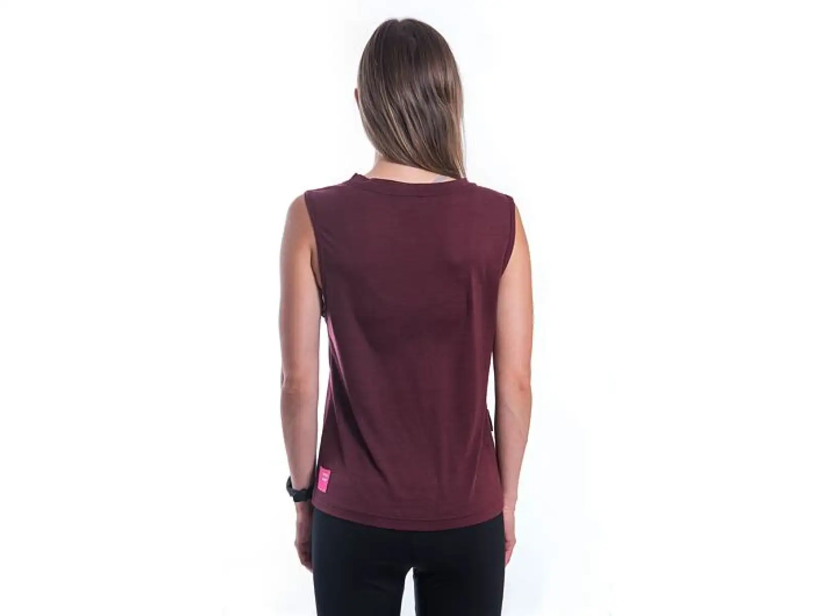 Sensor Merino Air Fox dámské triko bez rukávu Port Red