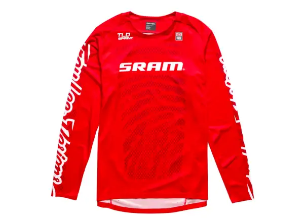 Troy Lee Designs Sprint Sram Shifted Jersey dres s dlouhým rukávem Fiery Red