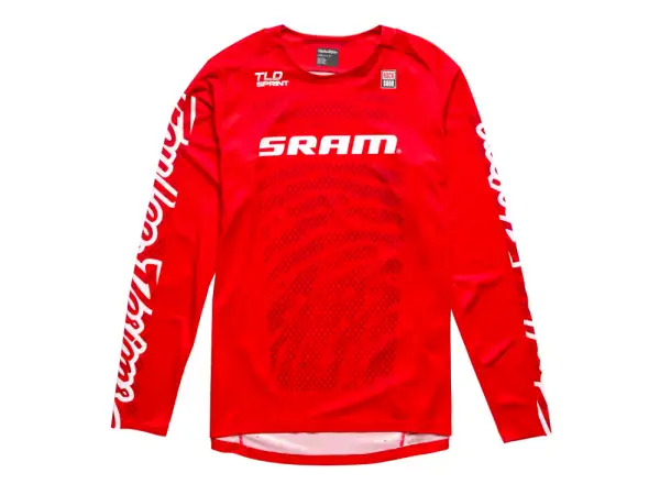 Troy Lee Designs Sprint Sram Shifted pánský dres dlouhý rukáv Fiery Red