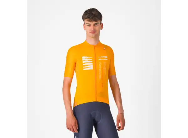Castelli Espresso R-A/D pánský dres krátký rukáv Vivid Orange