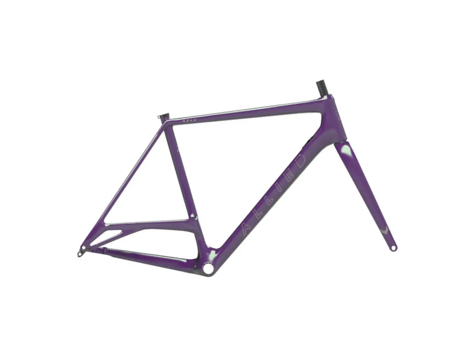 Allied Cycle Works Able gravel rámový set s vidlicí Harlequin Green to purple