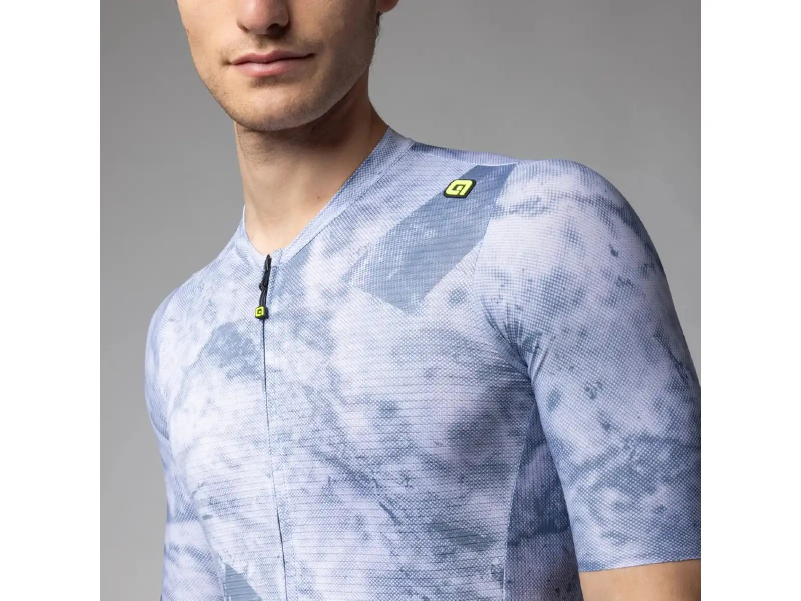 Alé PR-E Marble pánský dres krátký rukáv Steel Blue