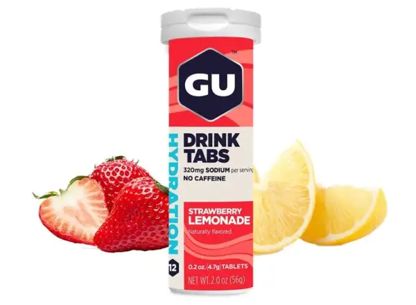 GU Hydration Drink Tabs rozpustné tablety Strawberry Lemonade 54 g