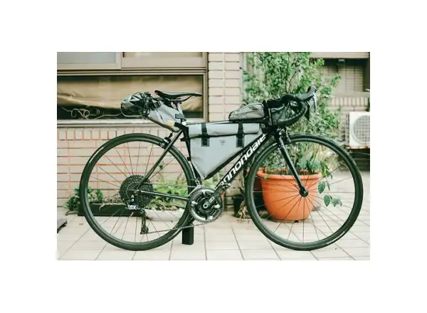 Woho X-Touring Top-Tube  brašna na rám 850 ml Honeycomb Iron šedivá