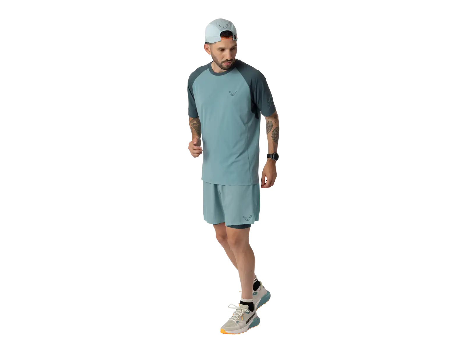 Dynafit Alpine Pro 2v1 pánské běžecké kraťasy Smoke Blue