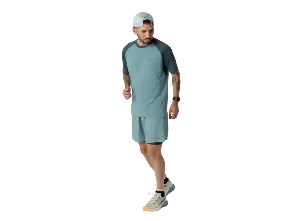 Dynafit Alpine Pro 2v1 pánské běžecké kraťasy Smoke Blue