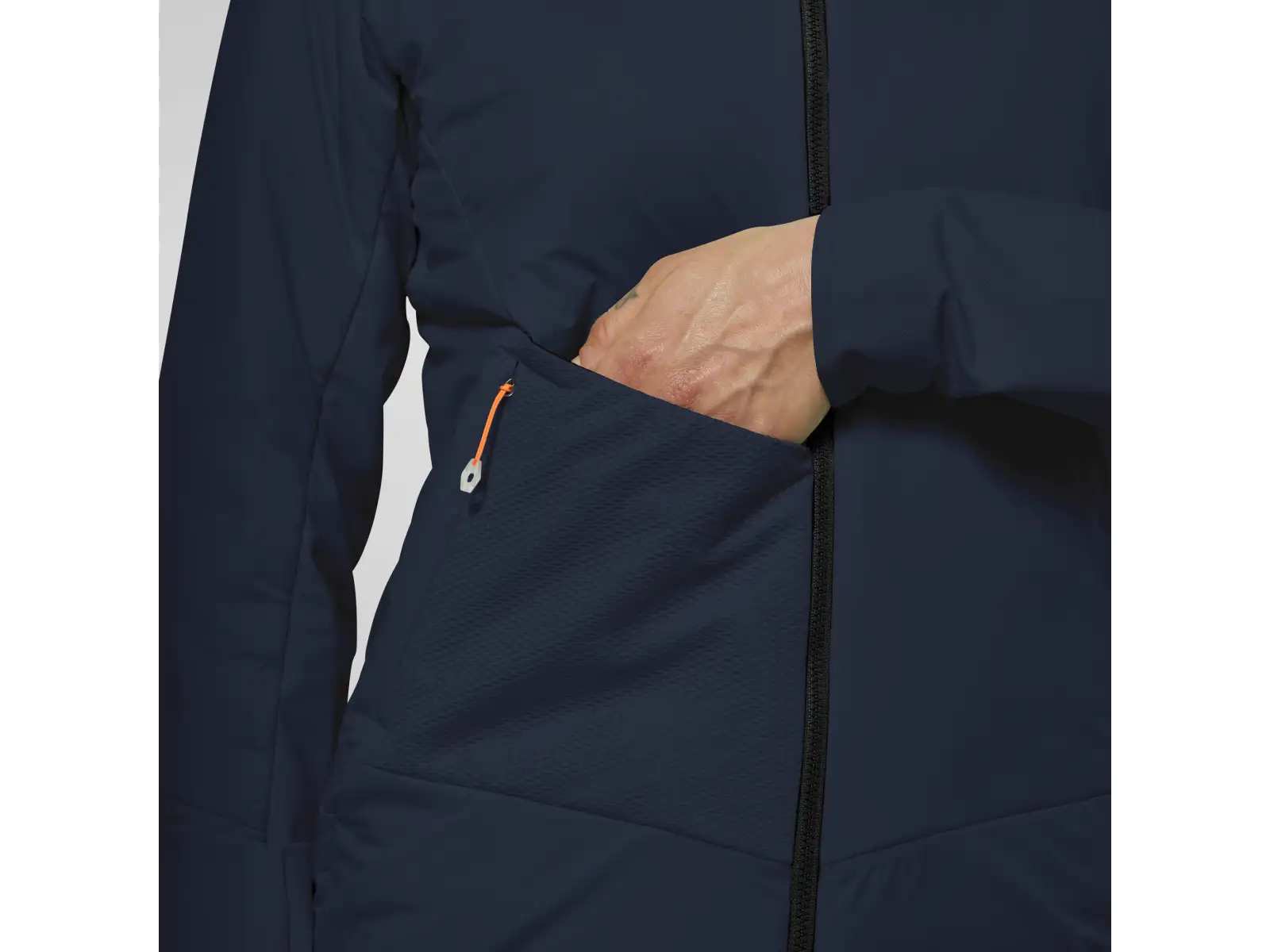Salewa Pedroc Tirolwool® Air Hybrid dámská bunda Navy Blazer