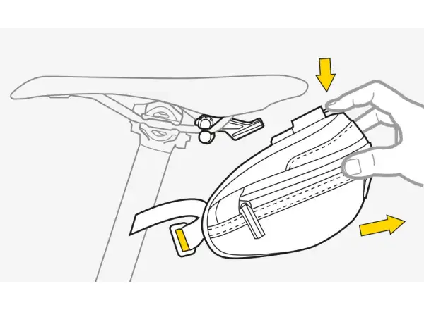 Topeak Wedge Pack II brašna pod sedlo 0,8 l černá, vel. S