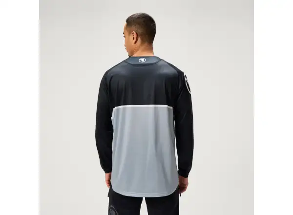 Endura Core Printed L/S Tee pánský dres dlouhý rukáv Black
