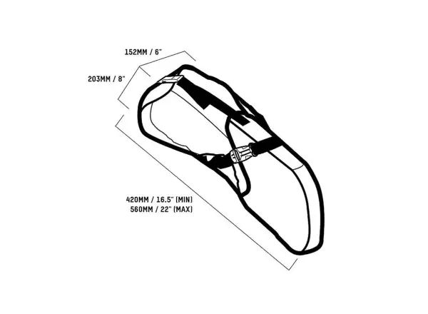 Blackburn Outpost Seat Bag posedlová expediční brašna