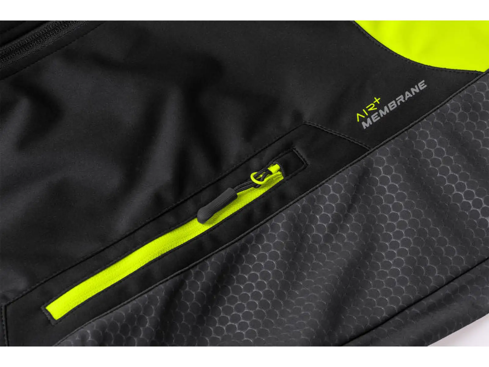 Etape Strong 2.0 pánská bunda černá/žlutá fluo