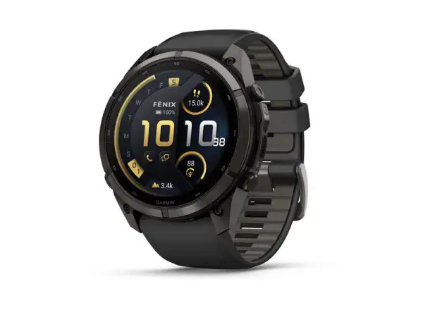 Garmin Fénix 9 Pro inReach 51 mm chytré hodinky Carbon gray DLC Titanium Black/Pebble gray