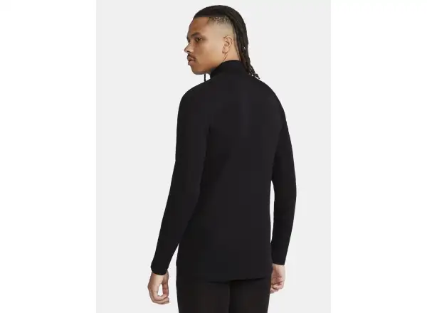Craft ADV Wool Merino pánské triko dlouhý rukáv se zipem černá