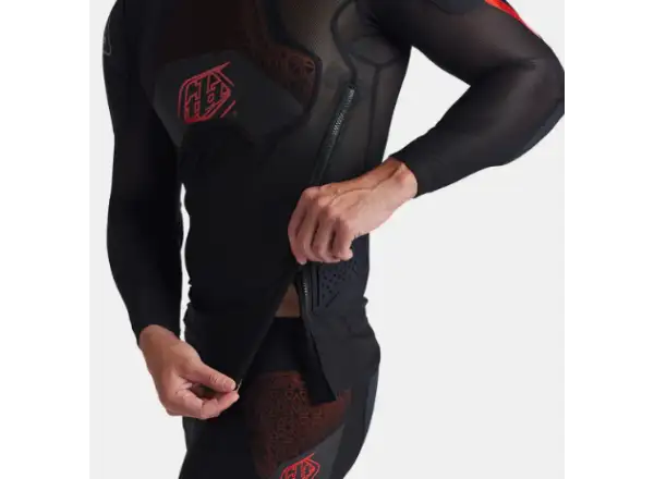Troy Lee Designs Stage Ghost D3O Solid ochranná vesta s dlouhým rukávem Black