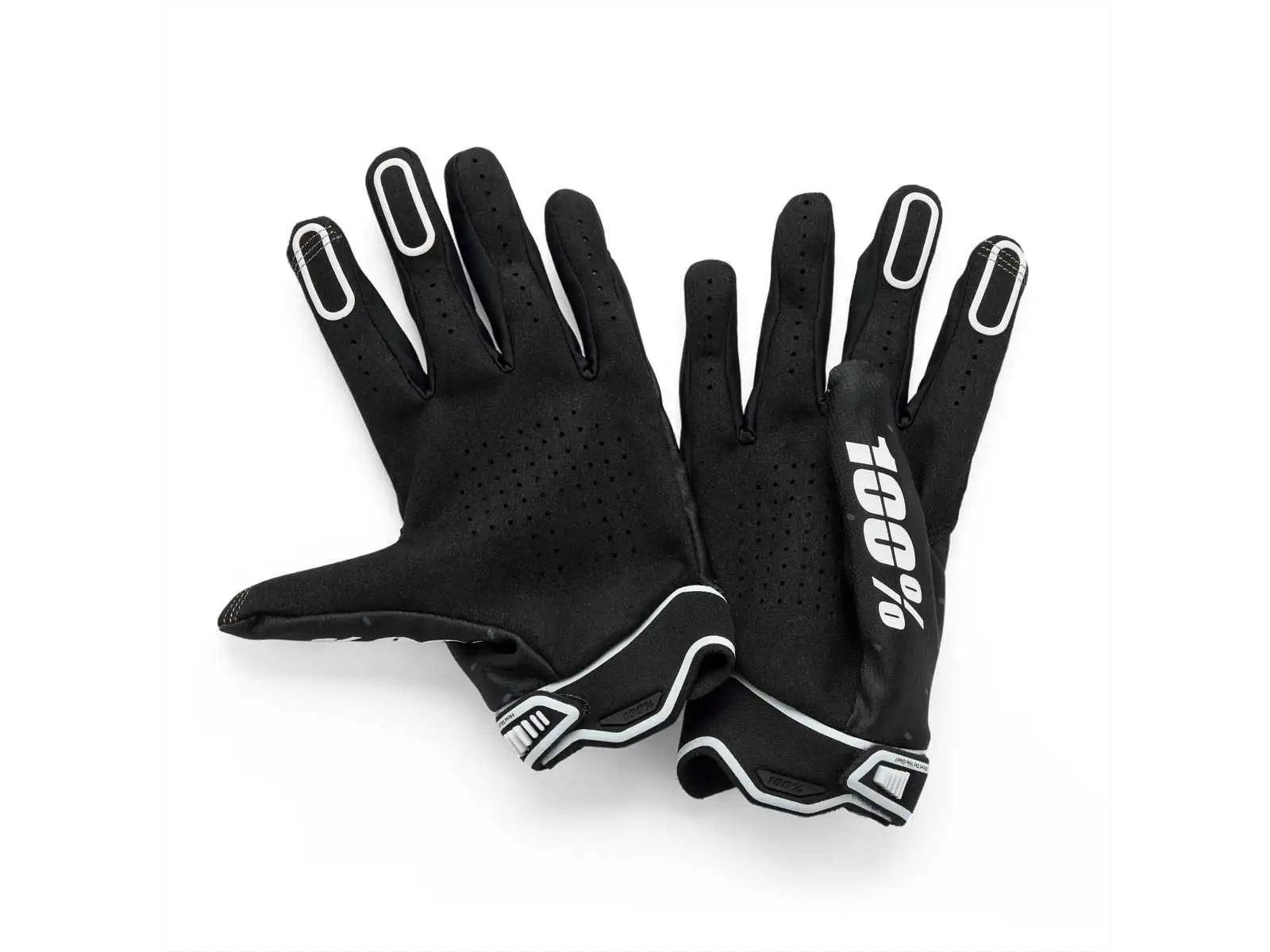 100% Ridefit pánské rukavice Black