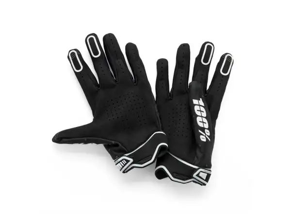 100% Ridefit pánské rukavice Black