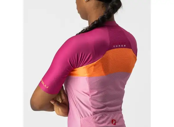 Castelli Aero Pro W dámský dres krátký rukáv růžová/coral flash