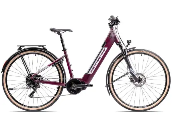 Rock Machine Crossride INT e450 Lady Touring elektrokolo Matte Crimson / Silver